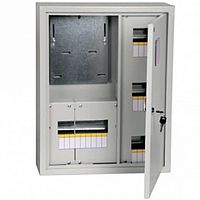 Распределительный шкаф ЩУРн, 48 мод., IP31, навесной, сталь, белая дверь, с клеммами |  код. MKM33-N-48-31-ZO |  IEK